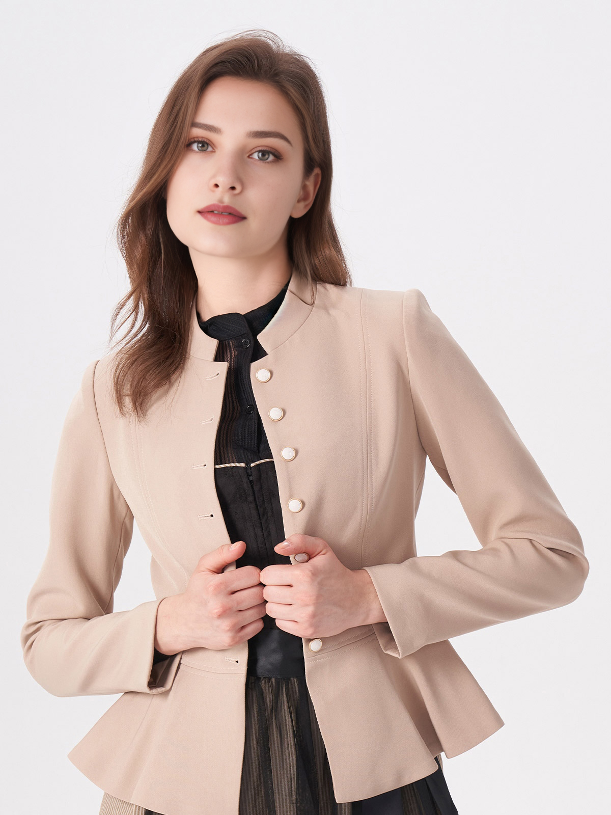 Dirndl Mini Damen in Braun