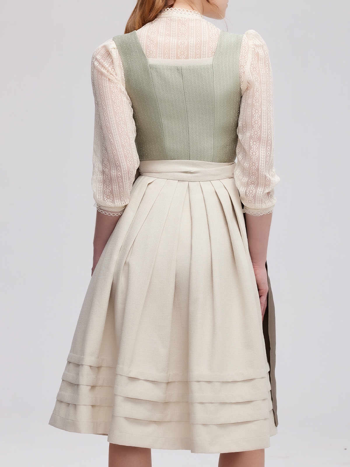 Ausschnitt Dirndl in Grün