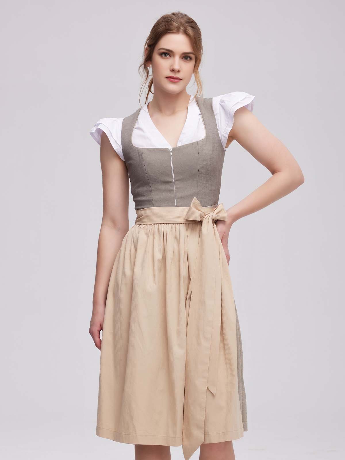 Dirndl Samt Grün in graziler Eleganz