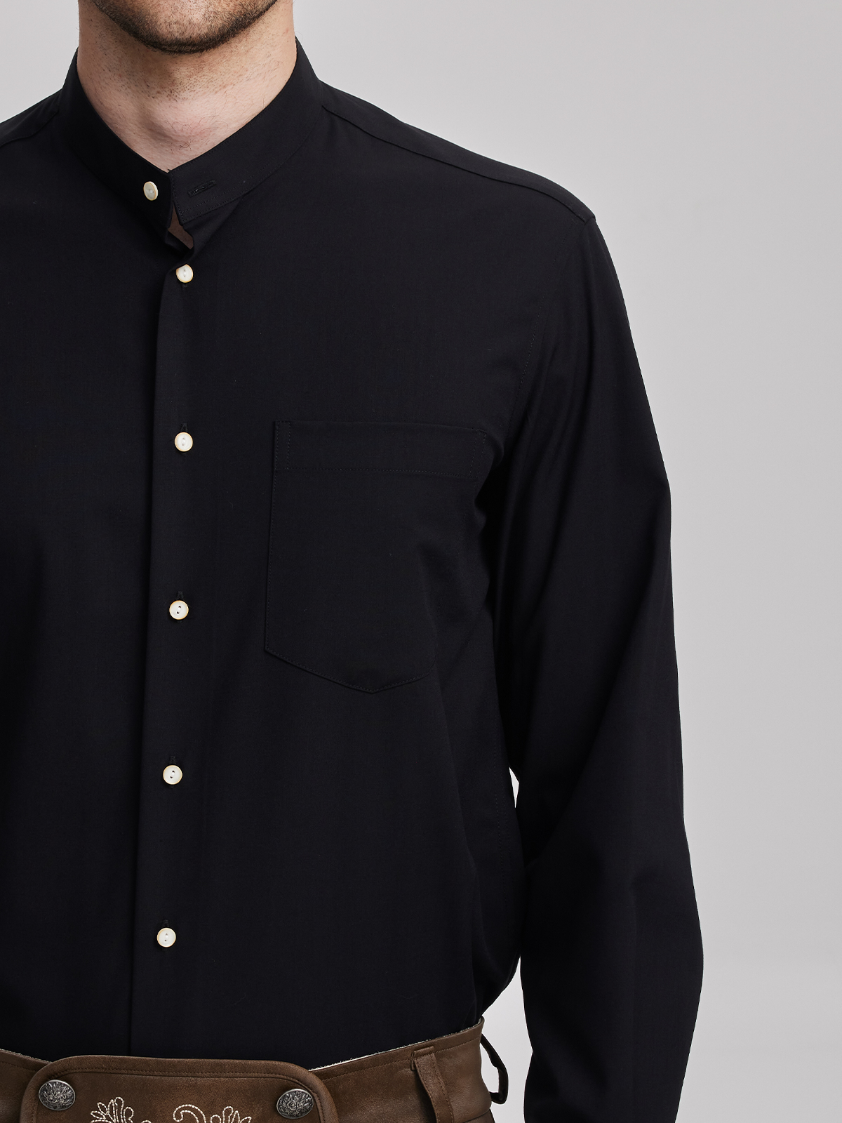 Dirndl Hemd in Schwarz