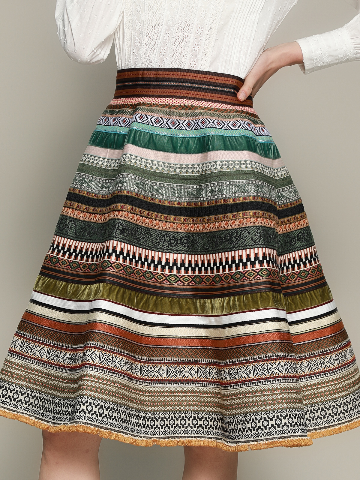 Dirndl Bluse in Blau